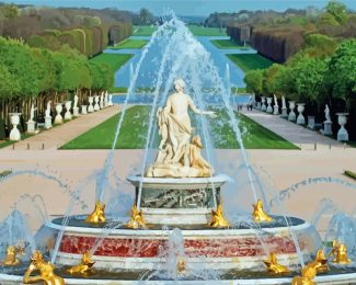 Palace Of Versailles Fountain Diamond Painting