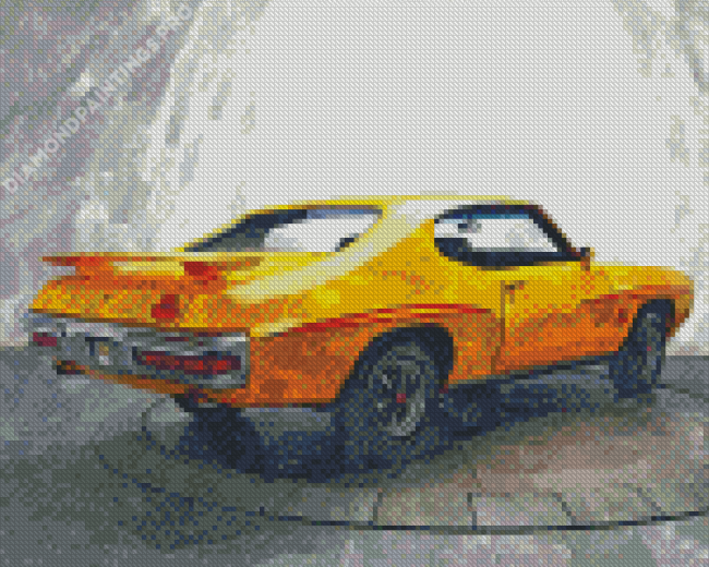 Pontiac 1970 Gto Car Art Diamond Painting