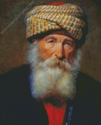 Portrait Of An Oriental Man By Eduard Charlemont Diamond Painting