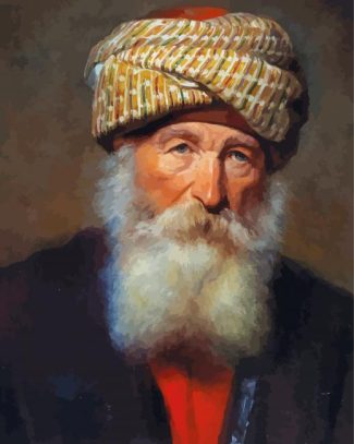 Portrait Of An Oriental Man By Eduard Charlemont Diamond Painting