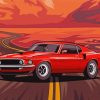 Red Mustang Gt Diamond Painting