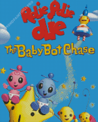 Rolie Polie Olie The Baby Bot Chase Poster Diamond Painting