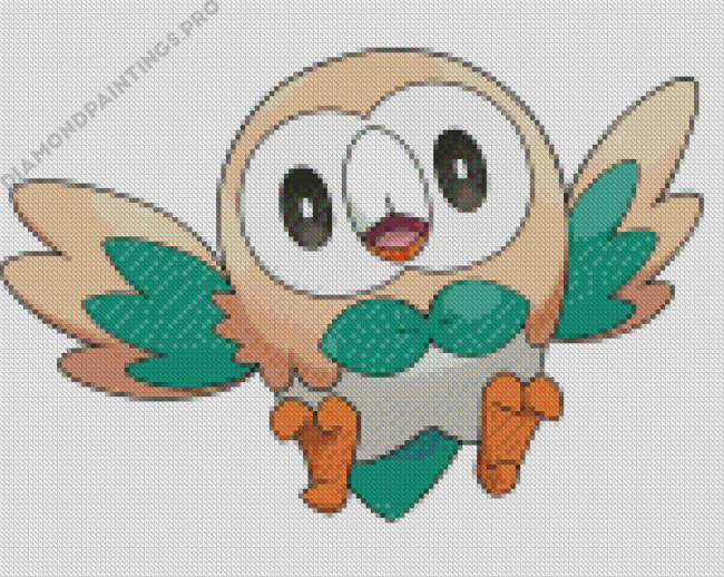 Rowlet Diamond Painting