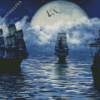 Sailing Ships Moon Diamond Painting