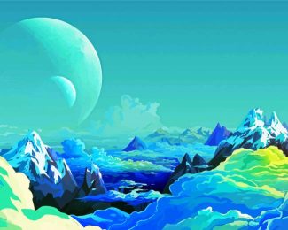 Science Fiction Landscape Diamond Painting