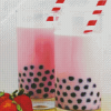 Strawberry Milk Cups Diamond Painting