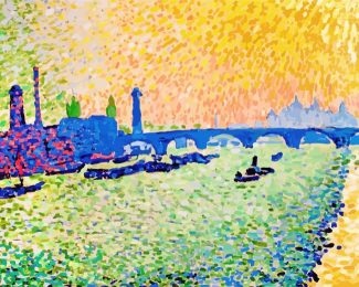 The Bridge View On The River By Andre Derain Diamond Painting