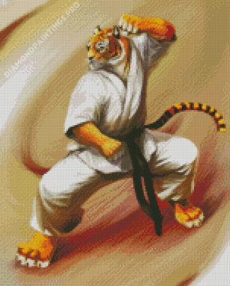 Tiger Karate Shotokan Diamond Painting