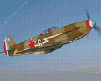 WWII Fighter Plane Diamond Painting