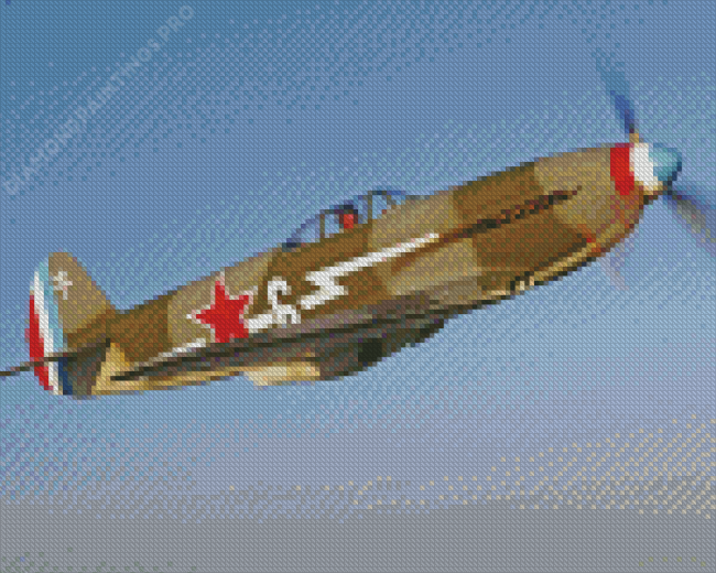 WWII Fighter Plane Diamond Painting