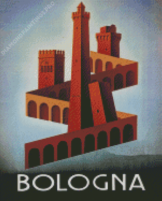 Aesthetic Bologna Italy Poster Diamond Painting