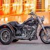 Aesthetic Three Wheeler Harley Davidson Trike Diamond Painting