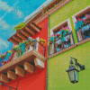 Colorful Mexican House Diamond Painting