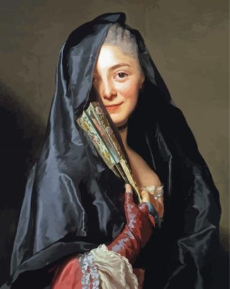 Cool Veiled Woman Diamond Painting