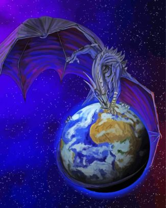 Fantasy Dragon Earth Diamond Painting