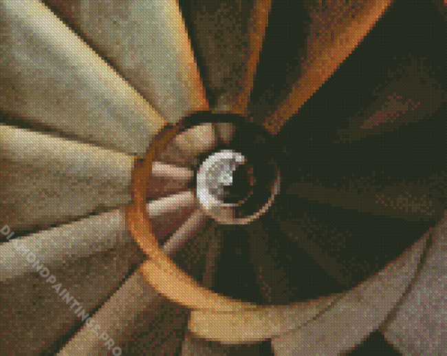 Optical Illusion Stairway Diamond Painting