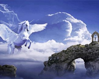 Pegasus On Cloud Diamond Painting
