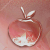 Pink Gold Glass Apple Diamond Painting