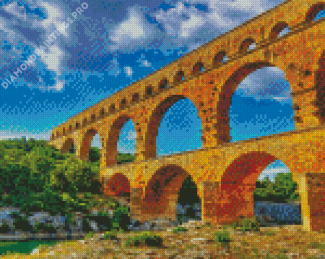 Pont Du Gard Diamond Painting