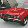 Red 67 Chevelle Car Diamond Painting