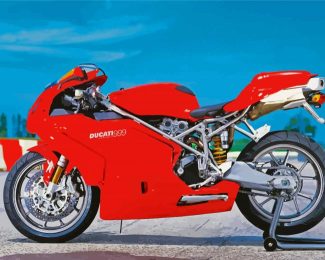 Red Ducati 999 Diamond Painting