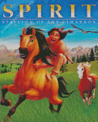 Spirit Stallion Of The Cimarron Poster Diamond Painting