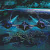 Sr 71 Blackbird Art Diamond Painting