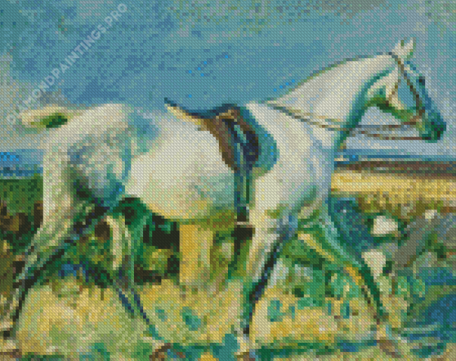 White Horse Alfred Munnings Diamond Painting