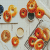 Bagels And Blueberries Diamond Painting