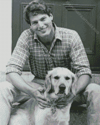 Christopher Reeves And Dog Diamond Paintings