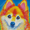 Colorful Pomeranian Diamond Painting
