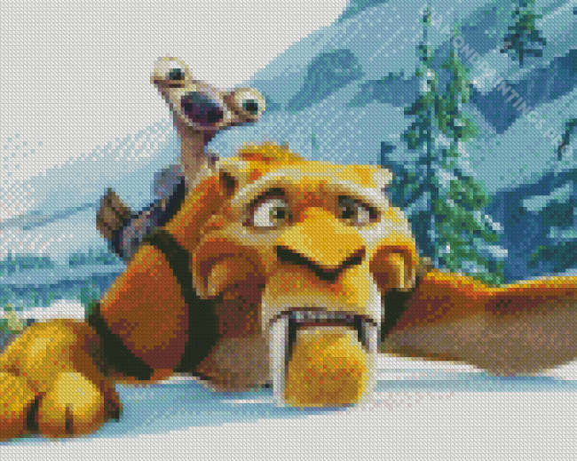 Diego Ice Age Animation Diamond Paintings