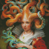 Fantasy Tentacles Lady Diamond Paintings