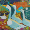 Geese In The Garden Art Diamond Paintings