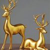 Gold Deer Decorations Diamond Paintings