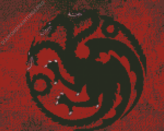 House Targaryen The Black Dragon Diamond Painting