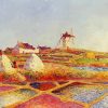 Landscape With Mill Near The Salt Ponds By Ferdinand Du Puigaudeau Diamond Painting