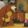 Masha And The Bear Diamond Paintings