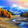 Mountains River Landscape Art Diamond Paintings