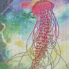 Pink Galaxy Jellyfish Diamond Paintings