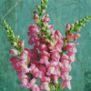 Pink Snapdragons Plant Diamond Painting