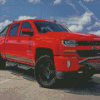 Red 2017 Chevrolet Silverado Z71 Diamond Paintings