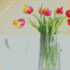 Tulip Flower Vase Diamond Paintings