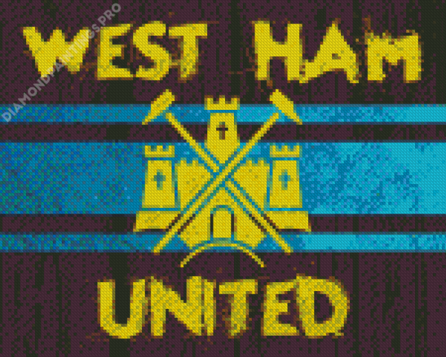 United Football Club West Ham Emblem Diamond Paintings