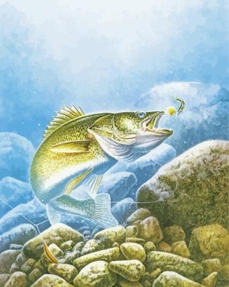 Walleye Fishing Diamond Painting