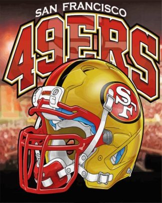 Aesthetic 49ers Football Team Poster Diamond Painting