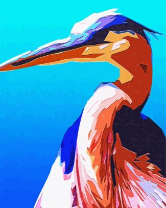 Aesthetic Abstract Heron Art Diamond Paintings