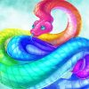 Aesthetic Rainbow Python Diamond Paintings