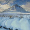Buachaille Etive Mor Surrounded By Snow Diamond Painting