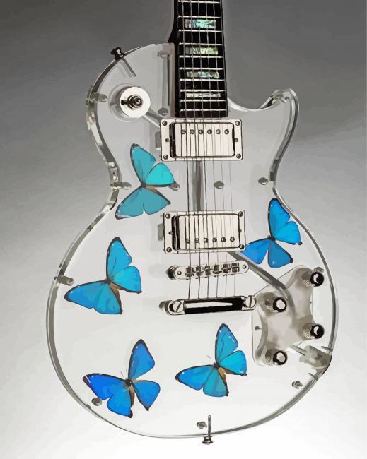 Butterfly Guitar Diamond Painting